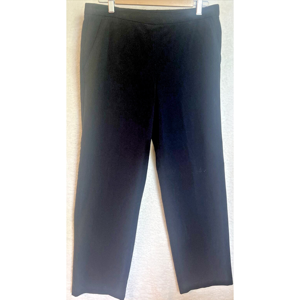 Briggs Womens Pull On Dress Chino Work Career Pants Size 12 Black